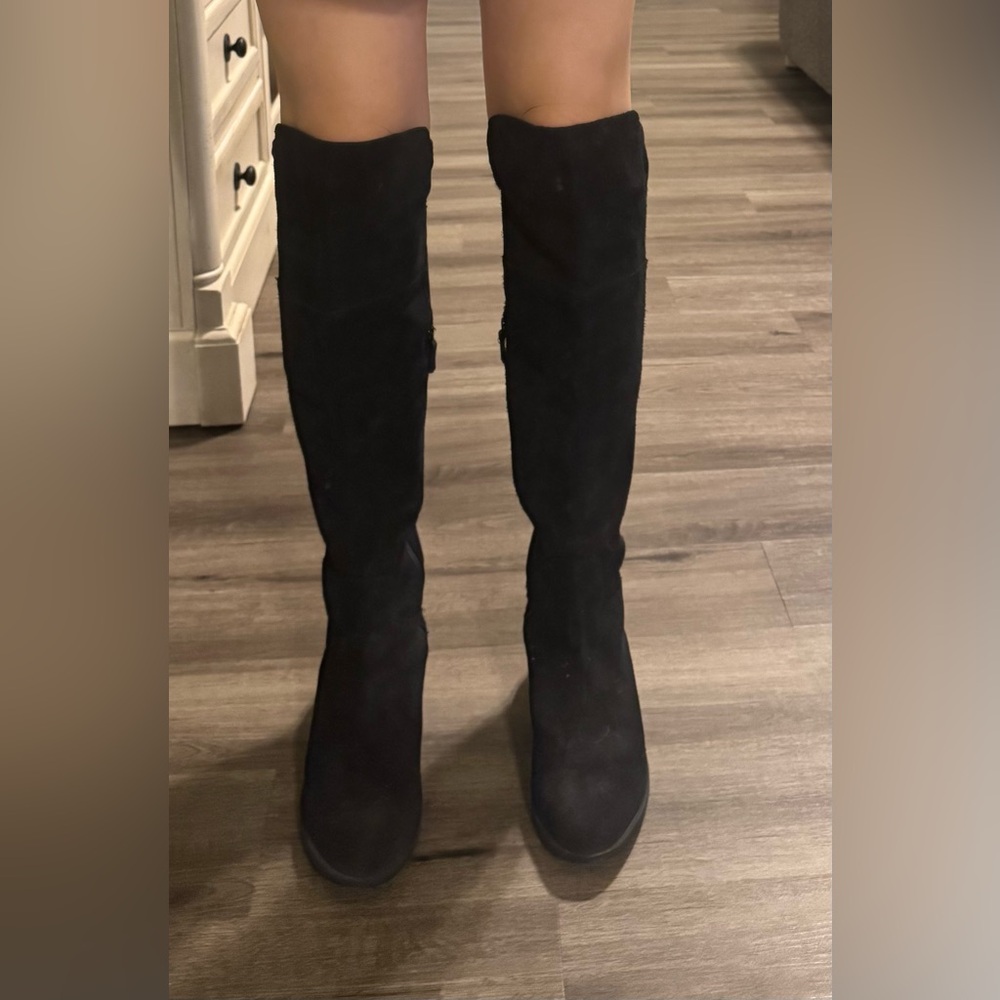 Cole Haan Black Over the Knee Boots